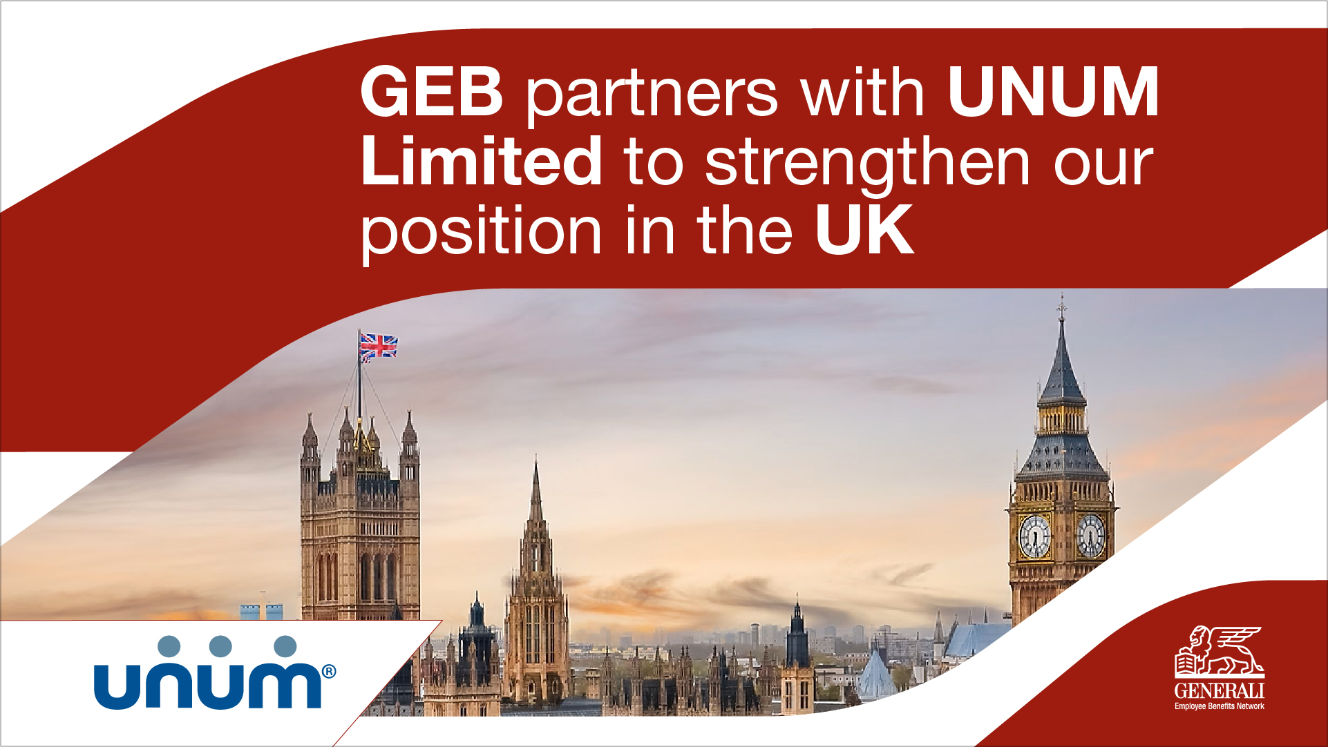 Generali Employee Benefits (GEB) Network announces a new partnership with Unum Limited in the United Kingdom